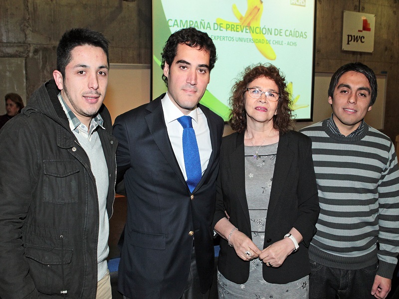 Universidad de chile y ACHS lanzan campaña anticaidas en todas las facultades de esa casa de estudios