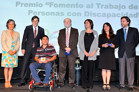 Trabajadores y empresas fueron premiados por su aporte a la inclusión de personas con discapacidad