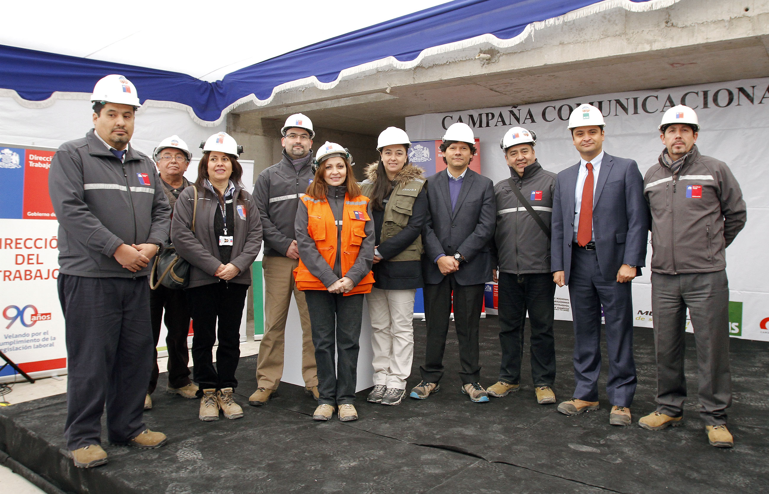 ACHS participa en lanzamiento de la campaña de la mesa de participación social de la construcción