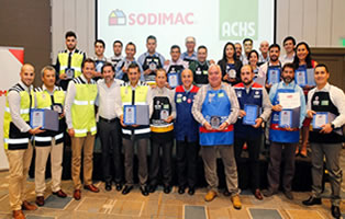 Sodimac y ACHS premian a los colaboradores destacados en materias de prevención