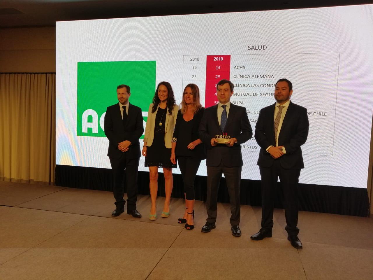 La ACHS obtuvo el 14° lugar en el ranking merco y consiguió nuevamente el primer lugar en el área de la salud