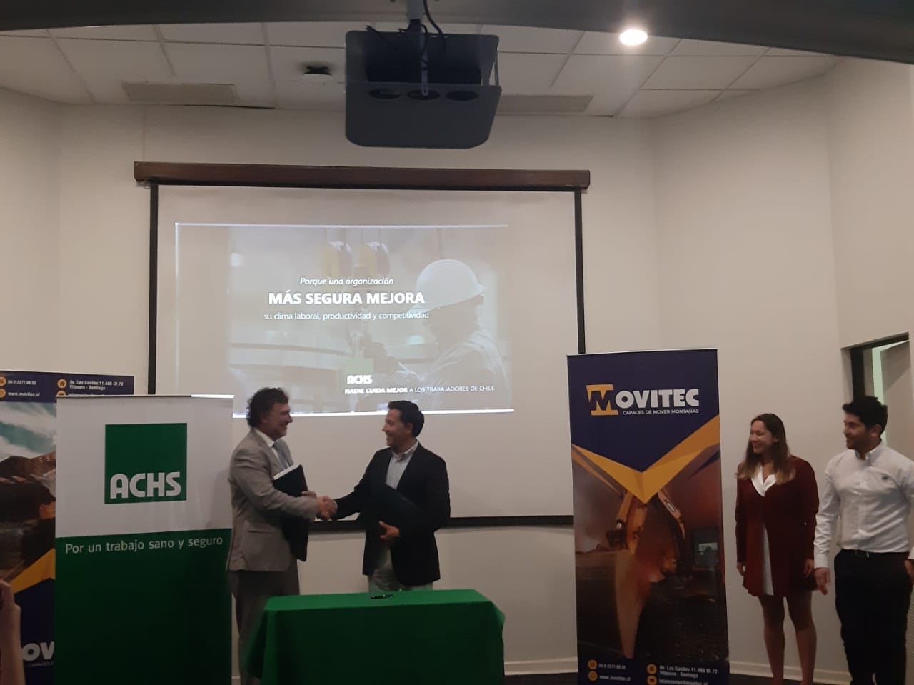 La ACHS firma de acuerdo de colaboración con movitec s.a.