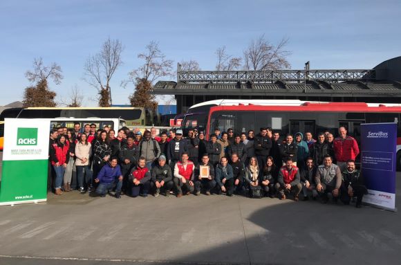 Servibus recibe reconocimiento por cumplir 2 años sin accidentes