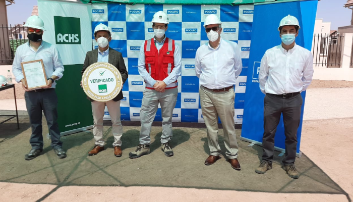 La ACHS otorga reconocimiento a Constructora Pocuro por su destacada gestión en la prevención del Covid-19