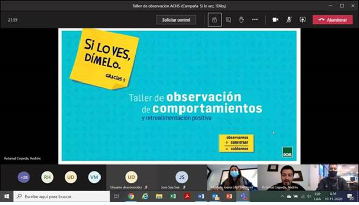 La ACHS y Colbún implementan campaña preventiva “Si lo ves, dímelo”