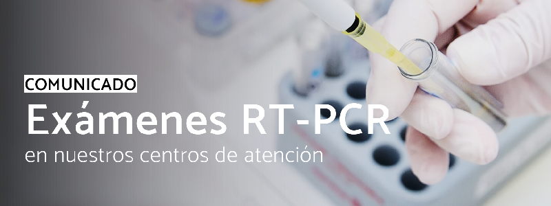 Comunicado sobre toma de examen rt-pcr en nuestros centros de atención ACHS