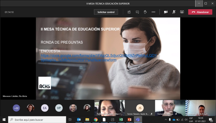 Mesa tecnica educación 2