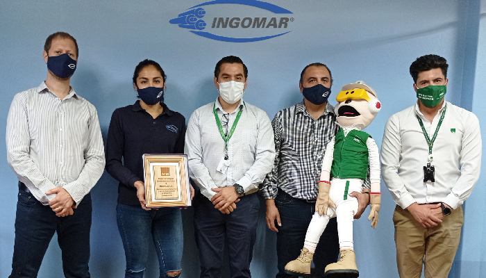 La ACHS reconoce a INGOMAR S.A. por un año sin accidentes laborales
