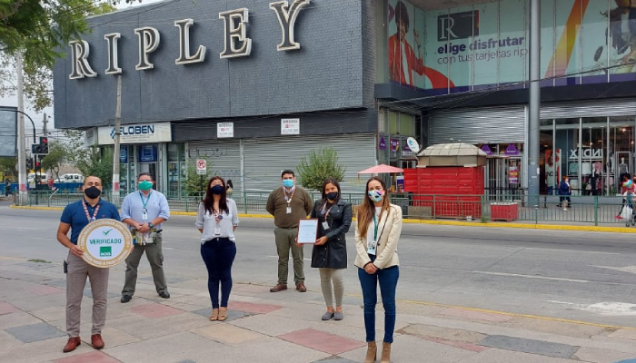 La ACHS otorga Sello COVID-19 ACHS a Tiendas Ripley por su compromiso con la seguridad y salud laboral en pandemia
