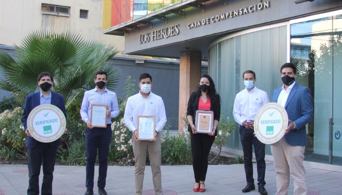 La Caja Compensación Los Héroes (CCAF Los Héroes) recibió el Sello COVID-19 ACHS por su compromiso y gestión preventiva 2020