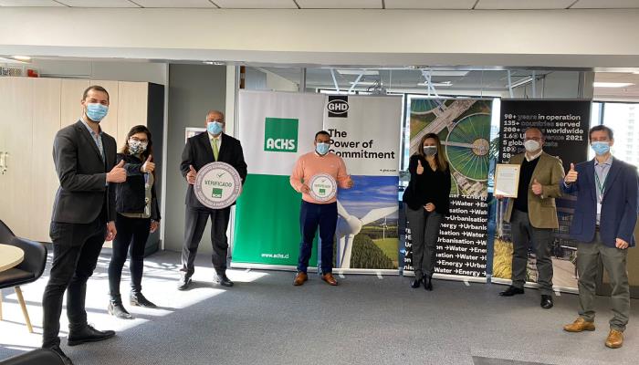 La ACHS entrega Sello COVID-19 a GHD S.A. por su destacada labor preventiva