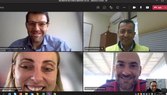 La ACHS entregó reconocimiento a MASISA por su compromiso con la prevención de COVID-19