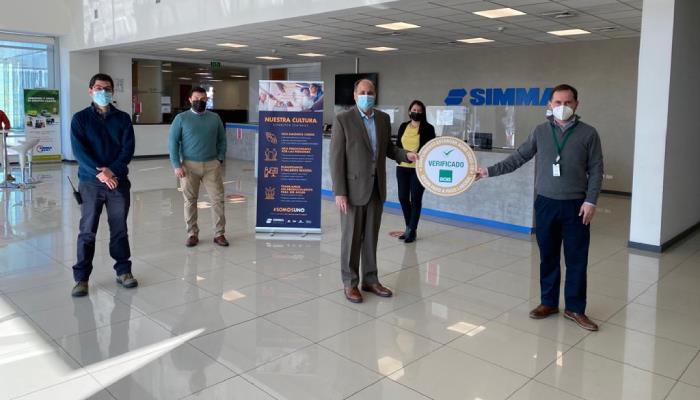 Grupo Simma recibe Sello COVID-19 ACHS por el compromiso con la seguridad y salud de sus trabajadores