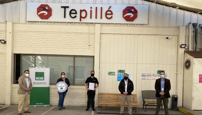 Tepillé recibe Sello COVID-19 por parte de la ACHS