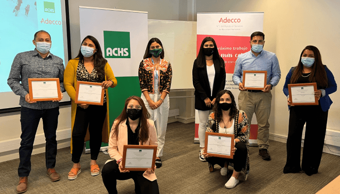 La ACHS entregó Certificación a Expertos Profesionales en Prevención de Riesgos del Grupo Adecco