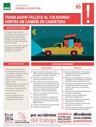Alerta fatal - Camioneta cargada carretera