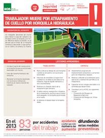 Alerta fatal - Atrapamiento tractor