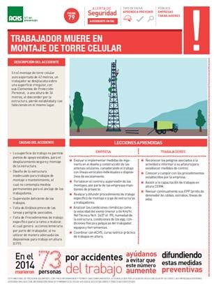 Alerta fatal - Caída altura torre celular