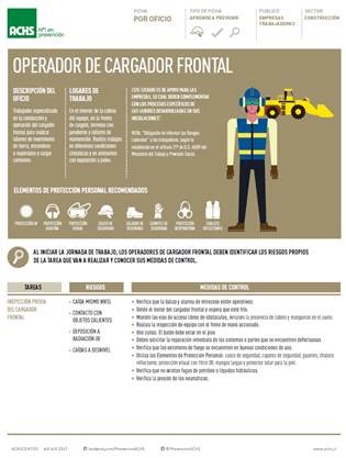 Ficha oficio - Operador cargador frontal construcción