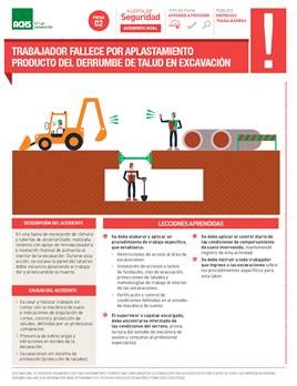 Ficha oficio - Aplastamiento derrumbre talud en excavación