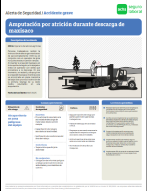 Amputación por atrición durante descarga de maxisaco