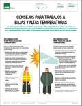 Consejos para trabajos a bajas y altas temperaturas