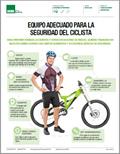 Equipo adecuado para la seguridad del ciclista