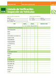 Listado de Verificación: Inspección de Vehículos