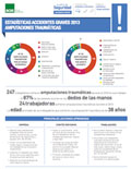 Estadísticas accidentes graves 2013 Amputaciones traumáticas