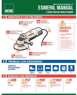 Afiche máquina - Esmeril manual