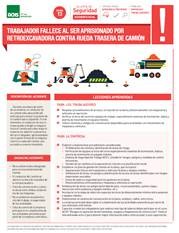 Alerta fatal - Retroexcavadora