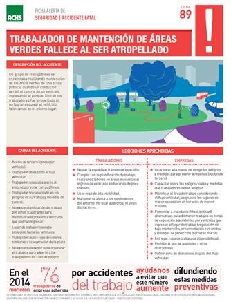 Alerta fatal - Mantención área verde