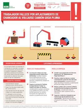 Volcamiento camión grúa