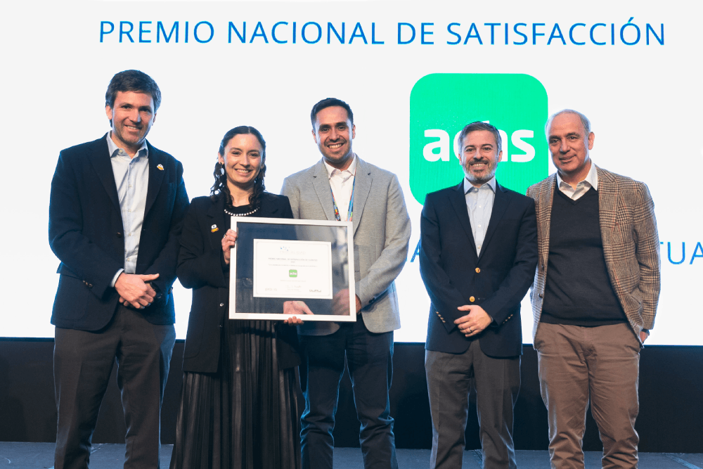 La Achs obtiene primer lugar en el sector Mutuales del Premio Nacional de Satisfacción de Clientes PROCALIDAD 2023 La Achs obtiene primer lugar en el sector Mutuales del Premio Nacional de Satisfacción de Clientes PROCALIDAD 2023