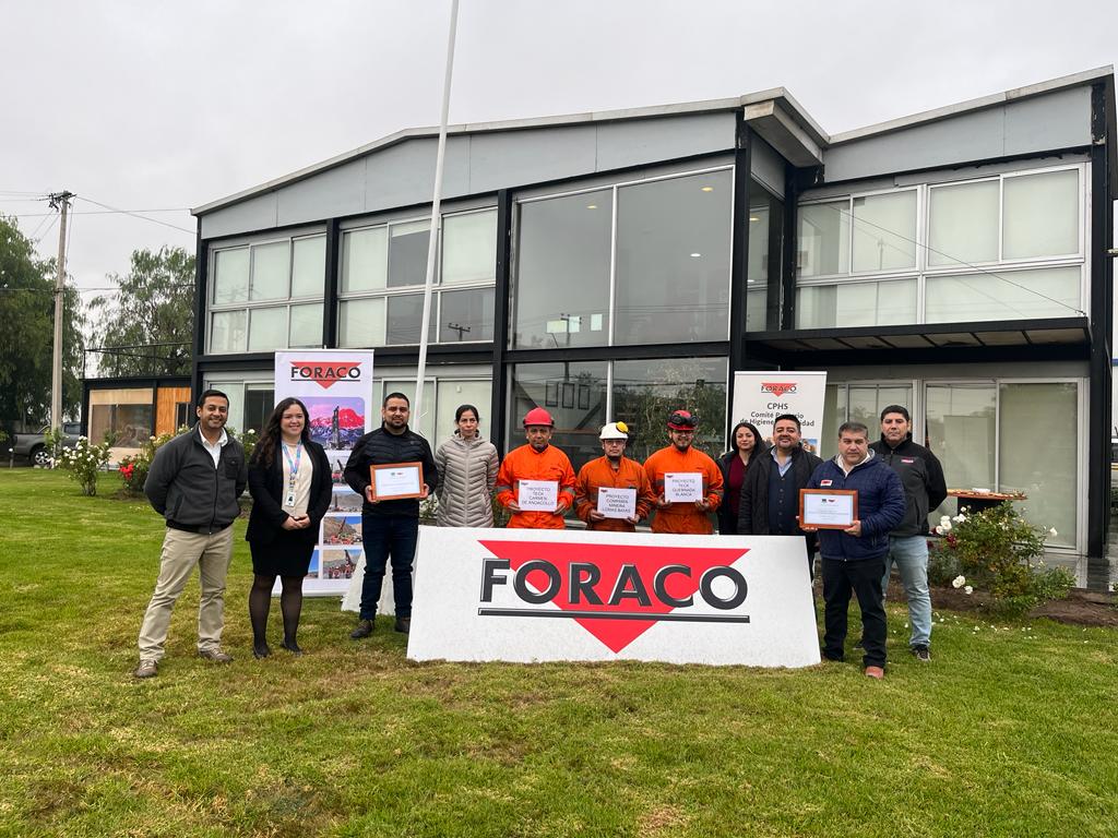 La Achs premió a la empresa Foraco S.A. por cumplir un año sin accidentes