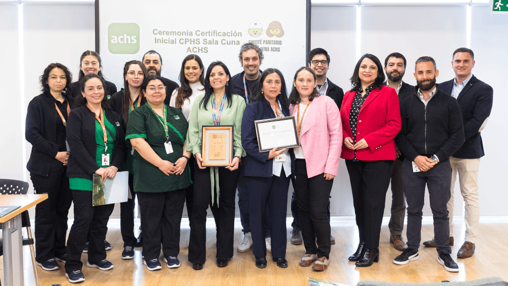 La Achs reconoce con Certificación Inicial a Comité Paritario de Higiene y Seguridad a Sala Cuna y Jardín Infantil de la organización 